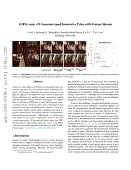 GIFStream: 4D Gaussian-based Immersive Video with Feature Stream