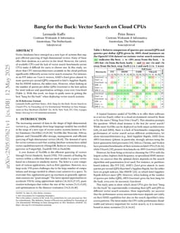 Bang for the Buck: Vector Search on Cloud CPUs