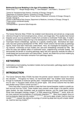 Multimodal Survival Modeling in the Age of Foundation Models