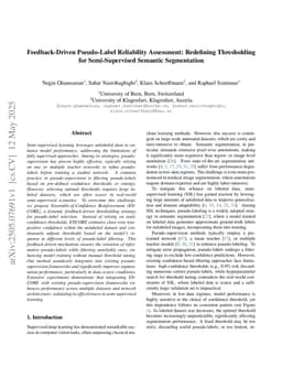 Feedback-Driven Pseudo-Label Reliability Assessment: Redefining Thresholding for Semi-Supervised Semantic Segmentation