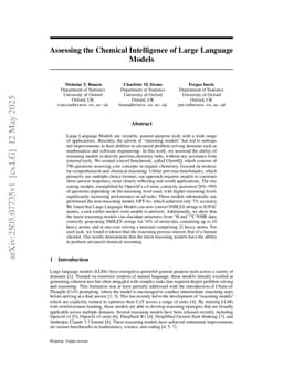 Assessing the Chemical Intelligence of Large Language Models
