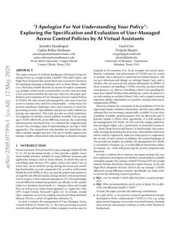 "I Apologize For Not Understanding Your Policy": Exploring the Specification and Evaluation of User-Managed Access Control Policies by AI Virtual Assistants