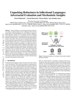 Unpacking Robustness in Inflectional Languages: Adversarial Evaluation and Mechanistic Insights
