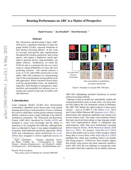 Boosting Performance on ARC is a Matter of Perspective