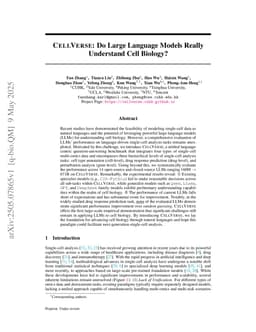 CellVerse: Do Large Language Models Really Understand Cell Biology?