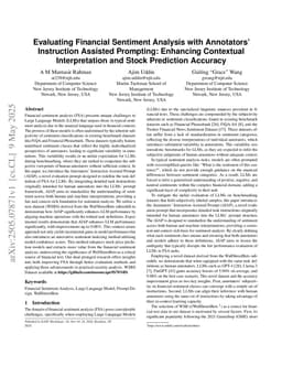 Evaluating Financial Sentiment Analysis with Annotators Instruction Assisted Prompting: Enhancing Contextual Interpretation and Stock Prediction Accuracy