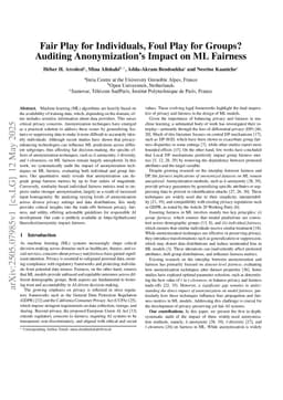 Fair Play for Individuals, Foul Play for Groups? Auditing Anonymization's Impact on ML Fairness