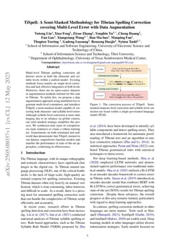 TiSpell: A Semi-Masked Methodology for Tibetan Spelling Correction covering Multi-Level Error with Data Augmentation
