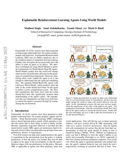 Explainable Reinforcement Learning Agents Using World Models