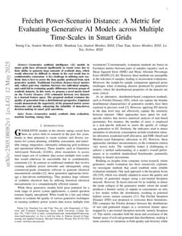 Fréchet Power-Scenario Distance: A Metric for Evaluating Generative AI Models across Multiple Time-Scales in Smart Grids