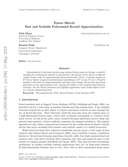 Tensor Sketch: Fast and Scalable Polynomial Kernel Approximation