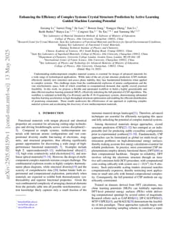 Enhancing the Efficiency of Complex Systems Crystal Structure Prediction by Active Learning Guided Machine Learning Potential