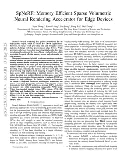 SpNeRF: Memory Efficient Sparse Volumetric Neural Rendering Accelerator for Edge Devices