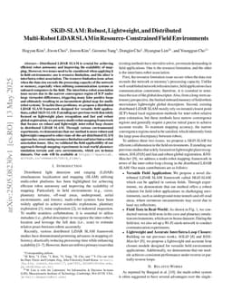 SKiD-SLAM: Robust, Lightweight, and Distributed Multi-Robot LiDAR SLAM in Resource-Constrained Field Environments