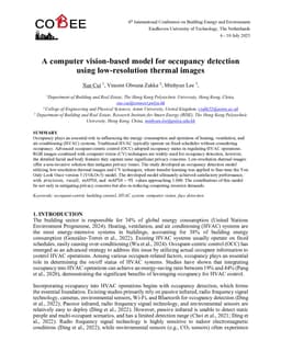 A computer vision-based model for occupancy detection using low-resolution thermal images