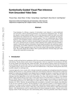 Symbolically-Guided Visual Plan Inference from Uncurated Video Data