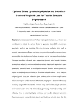 Dynamic Snake Upsampling Operater and Boundary-Skeleton Weighted Loss for Tubular Structure Segmentation