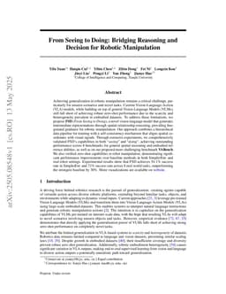 From Seeing to Doing: Bridging Reasoning and Decision for Robotic Manipulation