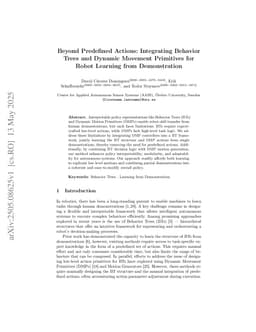 Beyond Predefined Actions: Integrating Behavior Trees and Dynamic Movement Primitives for Robot Learning from Demonstration