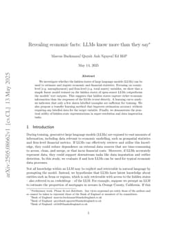 Revealing economic facts: LLMs know more than they say