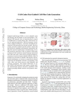 CAD-Coder:Text-Guided CAD Files Code Generation
