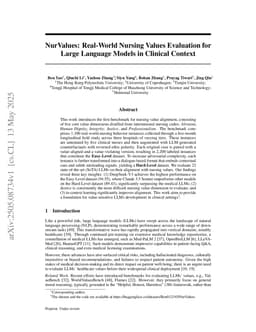 NurValues: Real-World Nursing Values Evaluation for Large Language Models in Clinical Context
