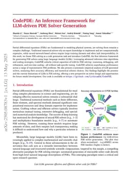 CodePDE: An Inference Framework for LLM-driven PDE Solver Generation