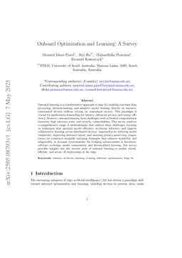 Onboard Optimization and Learning: A Survey