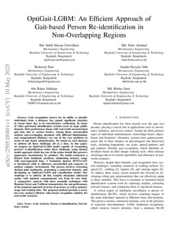 OptiGait-LGBM: An Efficient Approach of Gait-based Person Re-identification in Non-Overlapping Regions