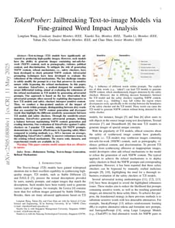 TokenProber: Jailbreaking Text-to-image Models via Fine-grained Word Impact Analysis