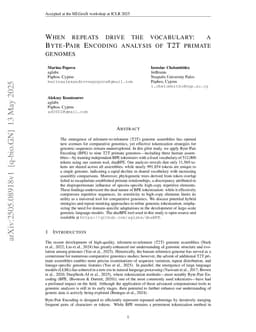When repeats drive the vocabulary: a Byte-Pair Encoding analysis of T2T primate genomes