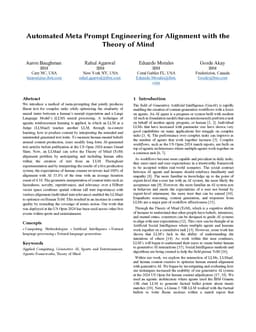 Automated Meta Prompt Engineering for Alignment with the Theory of Mind