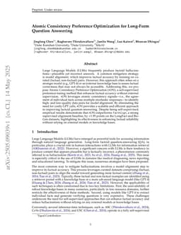 Atomic Consistency Preference Optimization for Long-Form Question Answering