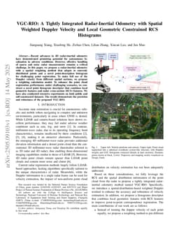 VGC-RIO: A Tightly Integrated Radar-Inertial Odometry with Spatial Weighted Doppler Velocity and Local Geometric Constrained RCS Histograms