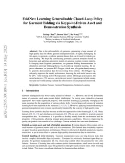 FoldNet: Learning Generalizable Closed-Loop Policy for Garment Folding via Keypoint-Driven Asset and Demonstration Synthesis