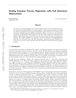 Scaling Gaussian Process Regression with Full Derivative Observations