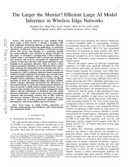 The Larger the Merrier? Efficient Large AI Model Inference in Wireless Edge Networks