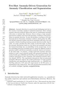 Few-Shot Anomaly-Driven Generation for Anomaly Classification and Segmentation