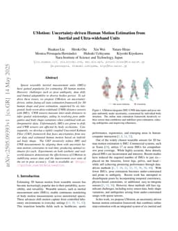 UMotion: Uncertainty-driven Human Motion Estimation from Inertial and Ultra-wideband Units