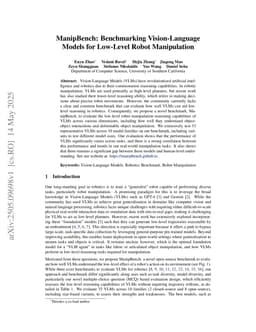 ManipBench: Benchmarking Vision-Language Models for Low-Level Robot Manipulation