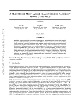 A Multimodal Multi-Agent Framework for Radiology Report Generation