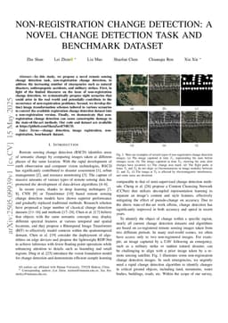 Non-Registration Change Detection: A Novel Change Detection Task and Benchmark Dataset