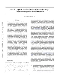 TransPL: VQ-Code Transition Matrices for Pseudo-Labeling of Time Series Unsupervised Domain Adaptation
