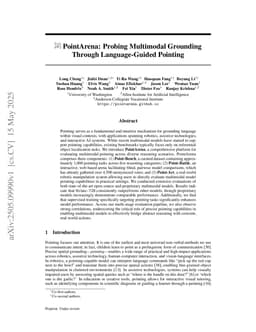 PointArena: Probing Multimodal Grounding Through Language-Guided Pointing