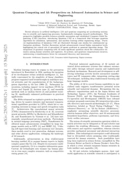 Quantum Computing and AI: Perspectives on Advanced Automation in Science and Engineering