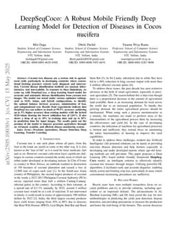 DeepSeqCoco: A Robust Mobile Friendly Deep Learning Model for Detection of Diseases in Cocos nucifera