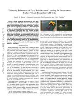 Evaluating Robustness of Deep Reinforcement Learning for Autonomous Surface Vehicle Control in Field Tests