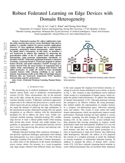 Robust Federated Learning on Edge Devices with Domain Heterogeneity