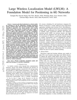 Large Wireless Localization Model (LWLM): A Foundation Model for Positioning in 6G Networks
