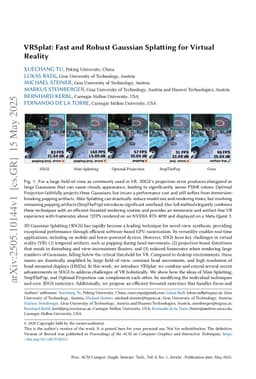 VRSplat: Fast and Robust Gaussian Splatting for Virtual Reality